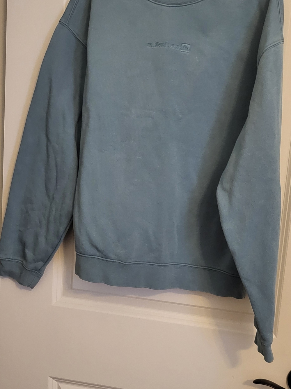Quiksilver Men's Faded Teal Crewneck Sweatshirt